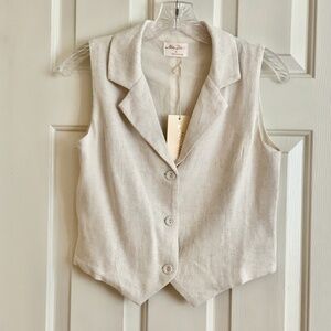 Allie Rose Linen Vest